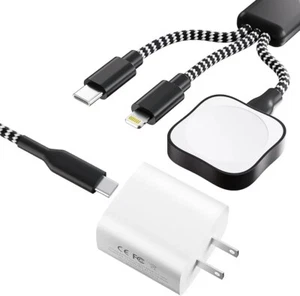 Aufgerüstetes Multi Ladekabel, für Apple Watch, 3 in 1 USB C Wireless Magnetic... - Bild 1 von 3