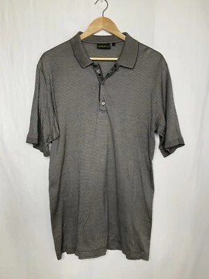 Polo de golf Bobby Jones para hombre talla L gris hecho en Italia 100 % algodón Foto 1 de 4