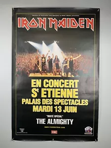 Iron Maiden Bruce Dickinson Poster Promo Brave New World St Etienne France 2000 - Picture 1 of 15