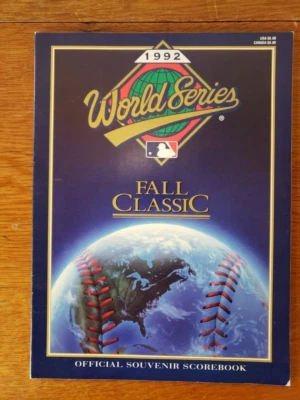 1992 WORLD SERIES PROGRAM TORONTO BLUE JAYS VS. ATLANTA BRAVES - Image 1 of 4
