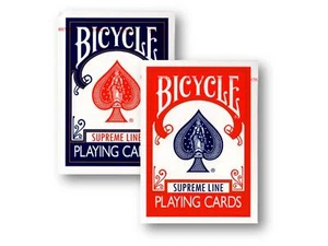 2 Deck Set Bicycle Supreme Line Rider Back Poker Cards (Blue And Red) - Picture 1 of 4