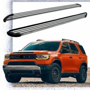 2PCS Running Boards Side Step Nerf Bars Fits For Honda Passport 2026 black ALU - Picture 1 of 5