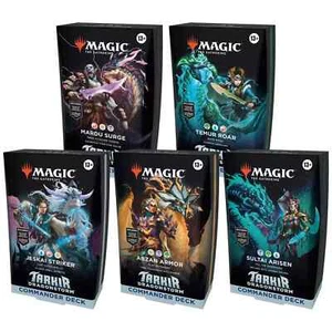 MTG Tarkir Dragonstorm Commander Set of 5 Decks Case Magic the Gathering IN HAND - Picture 1 of 7