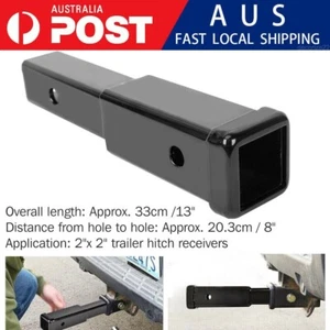 Heavy Duty Tow Bar Hitch Extender Extension Trailer Car 4WD 2" Receiver 13" Inch - Picture 1 of 10