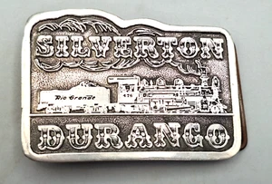 Silverton Durango Rio Grande #476 Railroad Silvertone Belt Buckle - 1975 - Picture 1 of 6