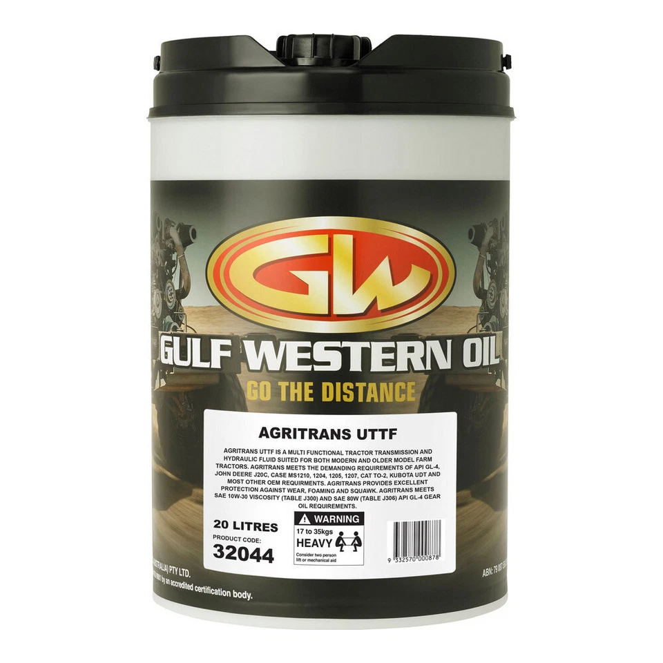 Gulf Western 32044 AgriTransmission UTTF SAE 10W-30/SAE 80W 20L - image 1 of 1