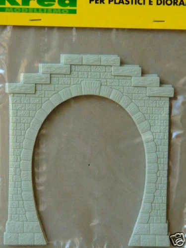 Tunnel - Portale 1 binario per plastico ferroviario sc.HO 1:87 pz.2 - Krea  - Immagine 1 di 1