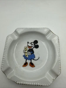 Vintage Walt Disney Mickey Mouse Porcelain Ash Tray Bavaria, Circa 1930s) Minnie - Picture 1 of 7