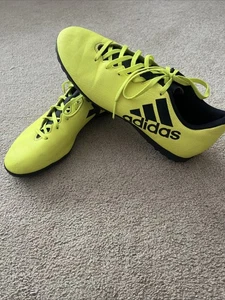 Adidas X Techfit Moulded Sole Astro/Grass Football Boots Yellow UK Size 7 - Picture 1 of 7