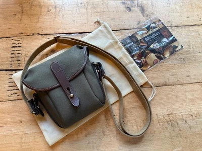 Billingham Galbin 8 Binocular Case - Sage Fibrenyte / Chocolate Leather - Image 1 of 4