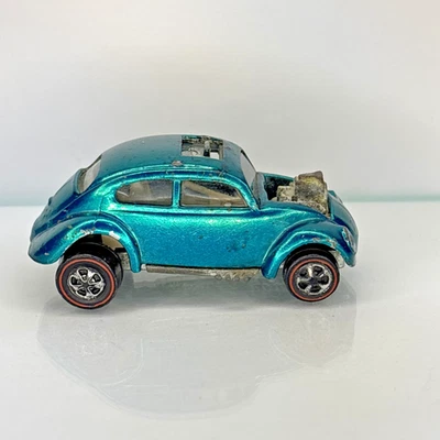 Hot Wheels Redline Custom Volkswagen US  Aqua - White interior ~Original 16!~ - Image 1 of 4