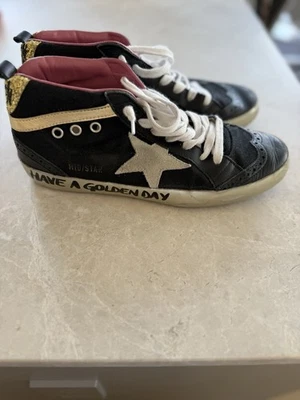 Golden Goose Midstar 女式 38 码黑色/粉色/金色 — 第 1/4 张图片