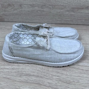 Hey Dude Wendy SPARKLING GOLD - US Women's 11 Beach Comfort EUC - Picture 1 of 10