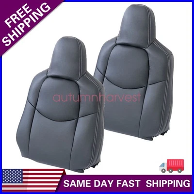 For 2009-2014 Mazda MX-5 Miata Front Top Replacement Leather Cover Black 2PCS - Image 1 of 4