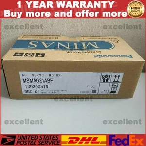 US Free TAX 1PC New Panasonic MSMA021ABF Servo Motor In Box Expedited Shipping - Picture 1 of 4