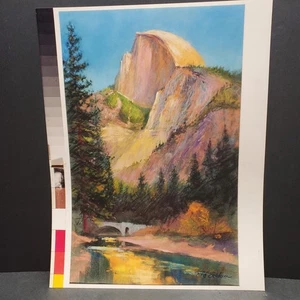 Reif Erickson - First Light Signed Print California Mountains Americana Pastels - Picture 1 of 6