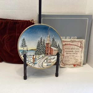 Veneto Flair Teller Weihnachtskarte Serie 1976 Limited Edition COA mit Box - Bild 1 von 13