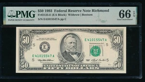 AC 1993 $50 Richmond FRN PMG 66 EPQ Fr 2125-E - Picture 1 of 2