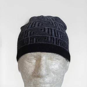 Versace Grey and Black Beanie wool/cashmere S/M - Picture 1 of 5