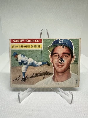 Sandy Koufax 1956 Topps Baseball #79 Brooklyn Dodgers HOF - Imagem 1 de 4