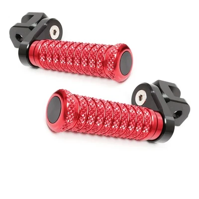 Red M-Grip Rider Foot Pegs 25mm Extend For Honda CBR1100XX Blackbird 96-03 04 05 - Image 1 of 4