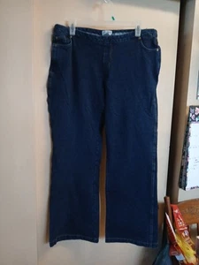 Pyjama Jeans Damen Baumwolle Elasthan Gummibund Blau Jeans Gr. XL - Bild 1 von 4