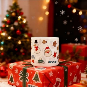 300 Stck. Niedliche Weihnachten Aufkleber Rolle Cartoon Paket Aufkleber Fotokarte Dekor Etiketten - Bild 1 von 9