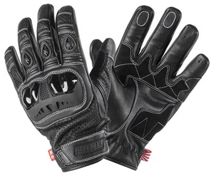 Noru Furo Mens Vented Motorcycle Gloves Black - Picture 1 of 3
