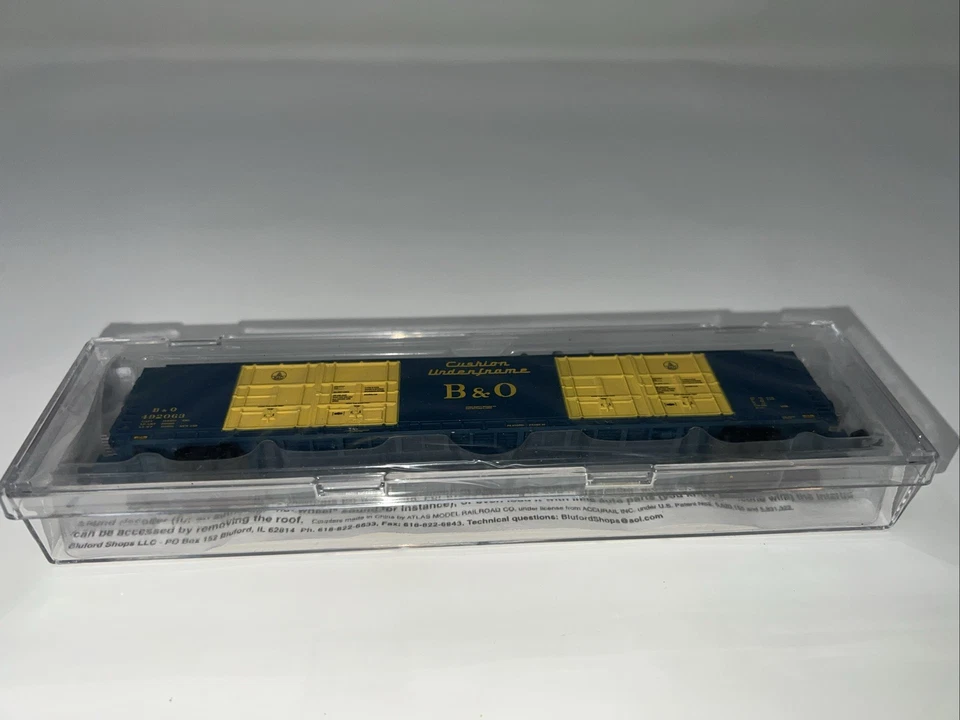 Bluford Shops N Scale  B&O 86' Quad Door Auto Parts Boxcar 87042  # 492063 - Image 1 of 4