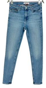 TOMMY HILFIGER Jeans Nora Women Denim Stretch Skinny Straight Leg Jeans W29 L30 - Picture 1 of 14