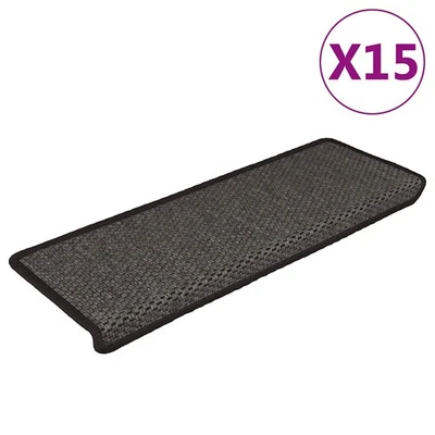 Treppenmatten Selbstklebend Stufenmatten Teppich 15 Stk. Sisal-Optik vidaXL - Bild 1 von 4
