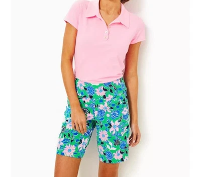 Lilly Pulitzer Reid Luxletic Corto Menta Verde Golf Hasta que Caigas Tejido Talla 0 Foto 1 de 4