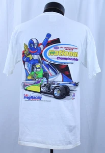 De colección NHRA Jr. Camiseta Drag Racing League Campeonatos Nacionales Camiseta Y2K M 1999 IN - Imagen 1 de 21