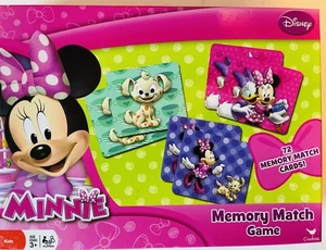 Disney Minnie Mouse Memory Match Game 72 Cards Complete Family Fun Gift - Picture 1 of 20