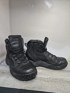 Danner Scorch Side Zip Boots 6" Mens 12 Leather Black Hot Lace-up 25730 - Picture 1 of 24