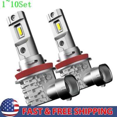 M4 H11 светодиодная противотуманная лампа H16 H8 галогенная сменная белая без вентилятора 1-10 комплект - Изображение 1 из 4