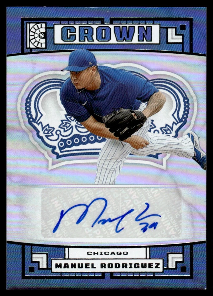 2022 Panini Capstone Crown Manuel Rodriguez Auto Chicago Cubs #C-MR - Image 1 of 2