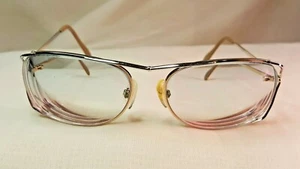 Vintage Prescription Eye Glasses Gold Glass 57 16 130 - Picture 1 of 7