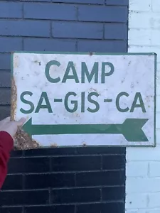 ANTIKES INDUSTRIELLES KOMMERZIELLES AUSGANGSSCHILD Camp SA-GIS-CA - Bild 1 von 4