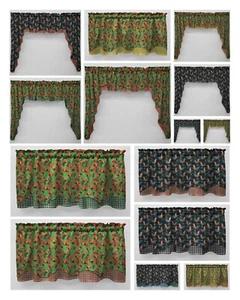 Roosters Country Valances and Swags - Picture 1 of 14