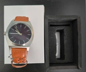 Nixon Time Teller Women's Wristwatch Dark Copper / Saddle Woven A045 1595 - Picture 1 of 3
