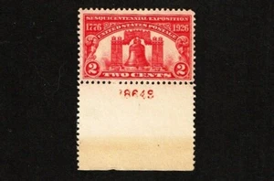 1926 U.S. SESQUI-CENTENIAL 2c Red Plt# Single Sc#627 M/NH/OG - Picture 1 of 1