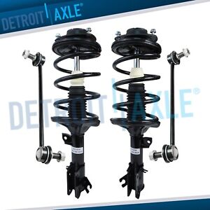 Front Struts Coil Spring Sway Bars for 2003 2004 2005 2006 Hyundai Santa Fe 3.5L