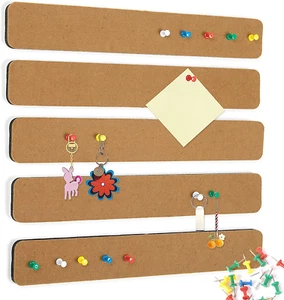 Felt Pin Board Bar Strips Bulletin Board for Bedroom Office Home Wall Decoration - Picture 1 of 7