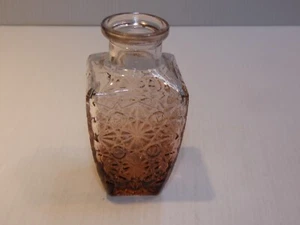 Elegante Botella de Vidrio Morado y Transparente, Diseño Botón/Estrella - Imagen 1 de 4