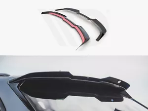 Para Audi Rs6 C8 Spoiler Ala Extensión V2 Maxton Diseño Brillo Abs Negro - Imagen 1 de 5