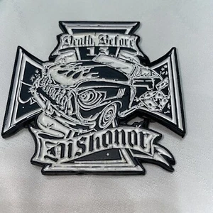 DEATH BEFORE DISHONOR BELT BUCKLE - Picture 1 of 2