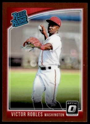2018 Donruss OPTIC RATED ROOKIE BRONZE Victor Robles Rookie Washington Nationals - Image 1 of 2