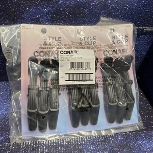 3X Conair 3 Pcs Hair Style & Clip Large Metal Free Mega Hold /Thick Hair - Picture 1 of 4