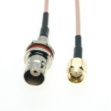 SMA Male plug to BNC Female Nut bulkhead O-ring Jumper Pigtail FPV RG316 Cable S